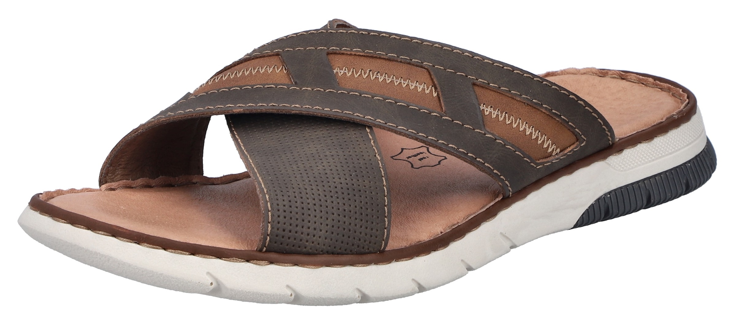 Rieker Mules in Brown: front