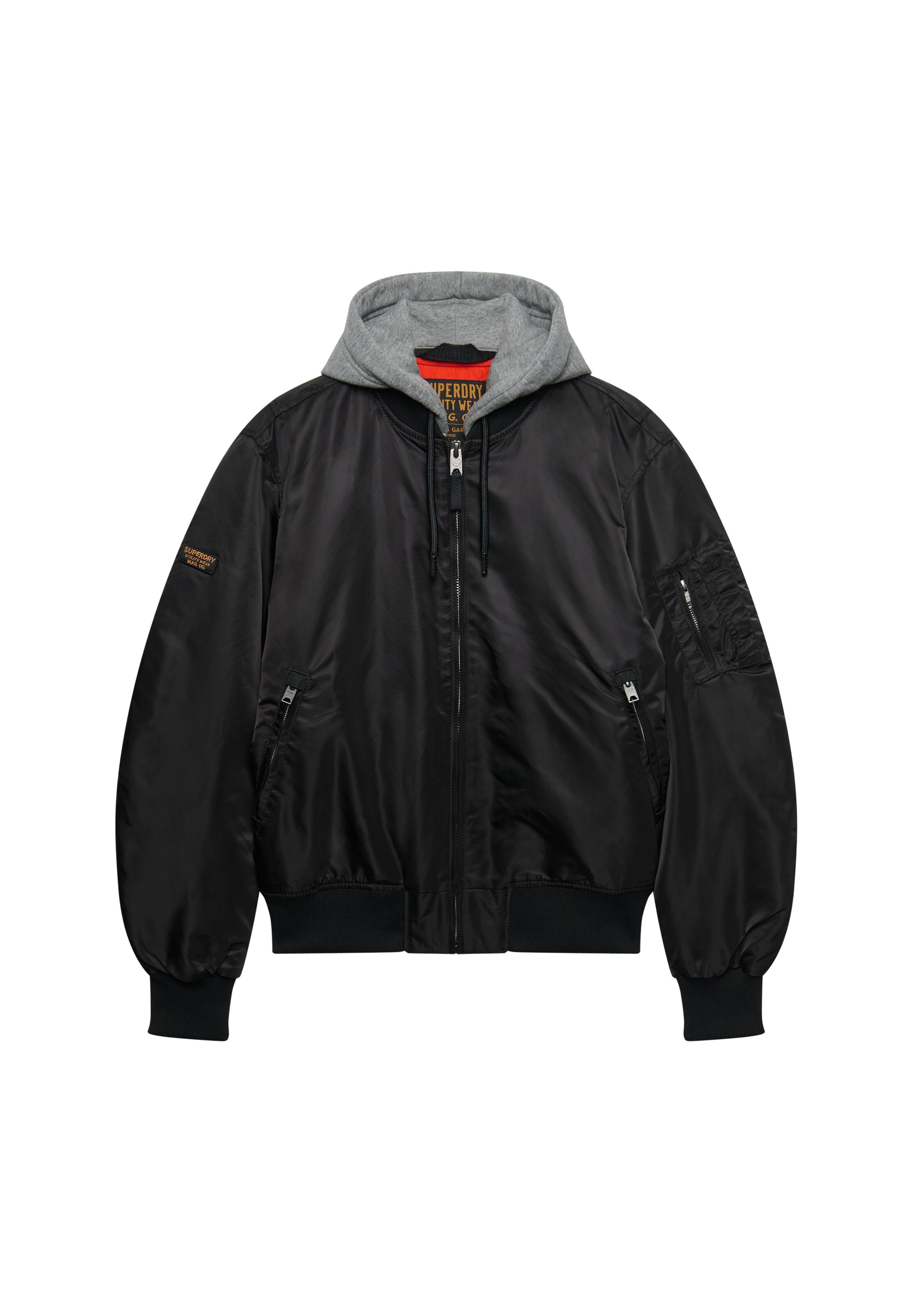 Veste mi-saison 'MA1' Superdry & Co en noir : devant