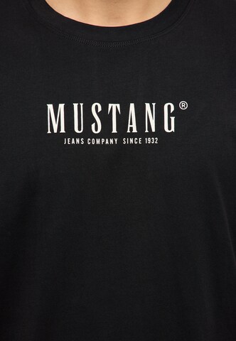 MUSTANG T-Shirt 'Style Austin' in Schwarz