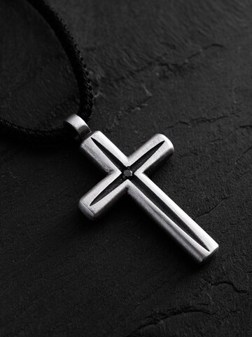 REYTEL - Colgante 'LUMEN FIDEI. BLACK STONES' en plata