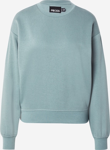 Sweat-shirt 'PCCHILLI' PIECES en bleu : devant
