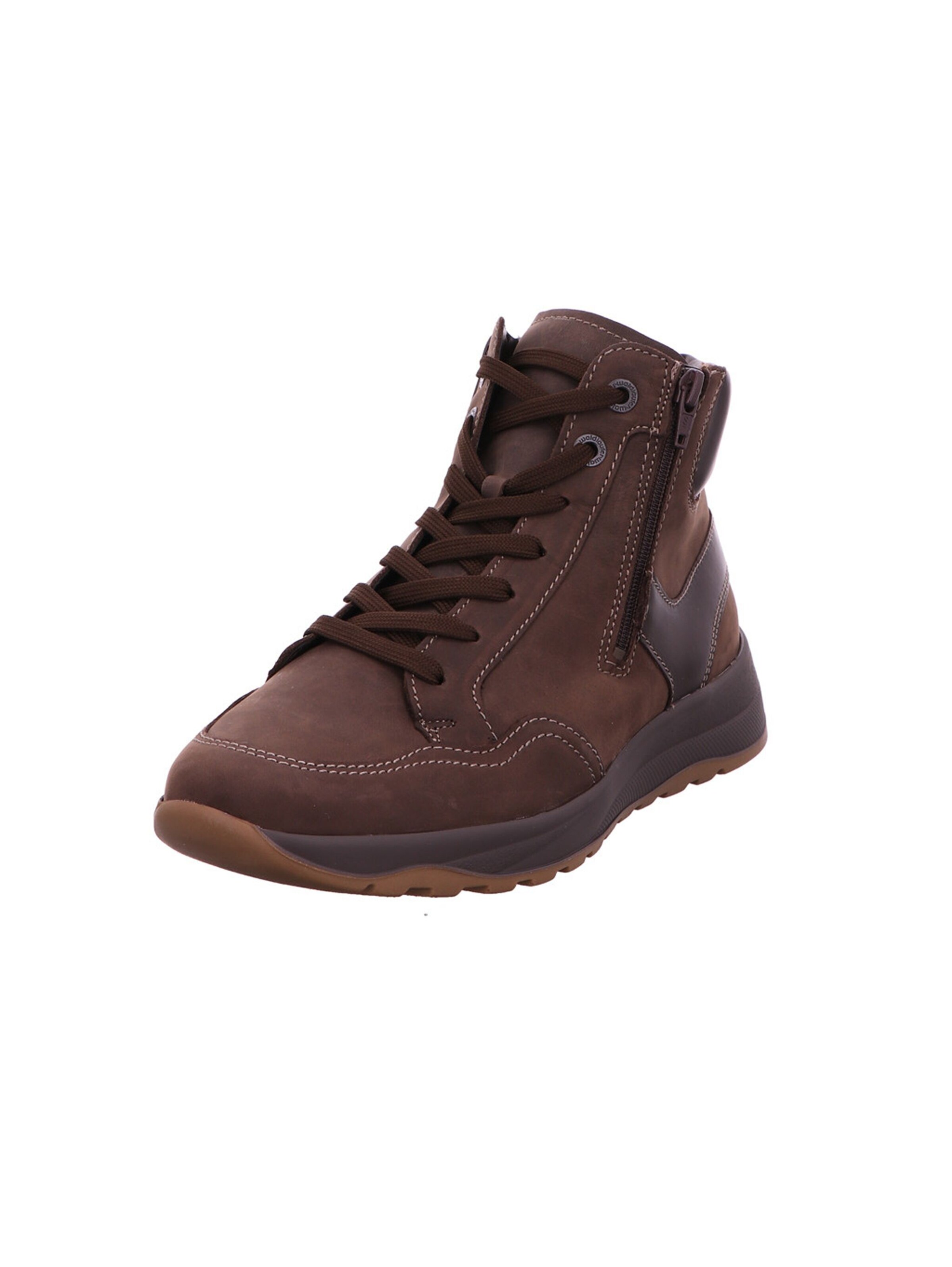 WALDLÄUFER Lace-up boots 'John' in Brown: front