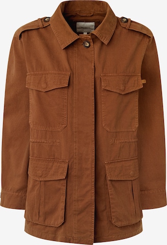 Pepe Jeans Between-Season Jacket 'THERESA' in Brown: front