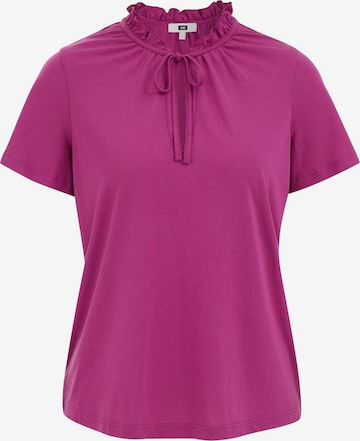purpurinė WE Fashion Marškinėliai: priekis