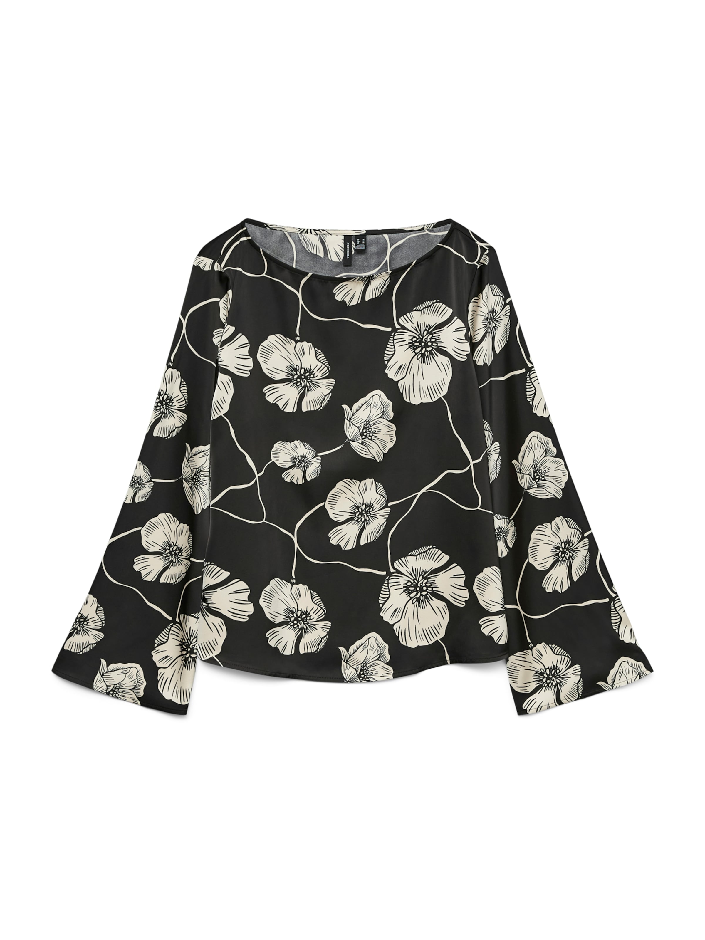 VERO MODA - Blusa 'VMELENA' en negro: frente