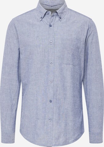 Coupe regular Chemise BURTON MENSWEAR LONDON en bleu : devant