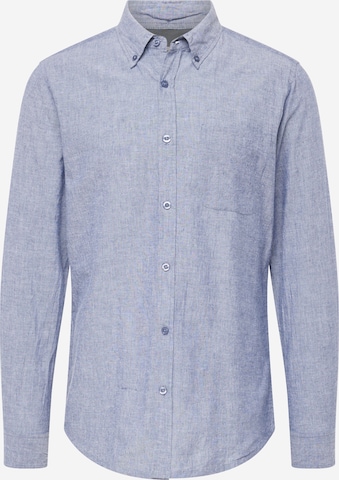 BURTON MENSWEAR LONDON Regular fit Button Up Shirt in Blue: front