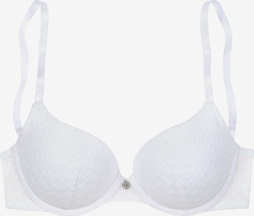 LASCANA Push-up Bra in White: front