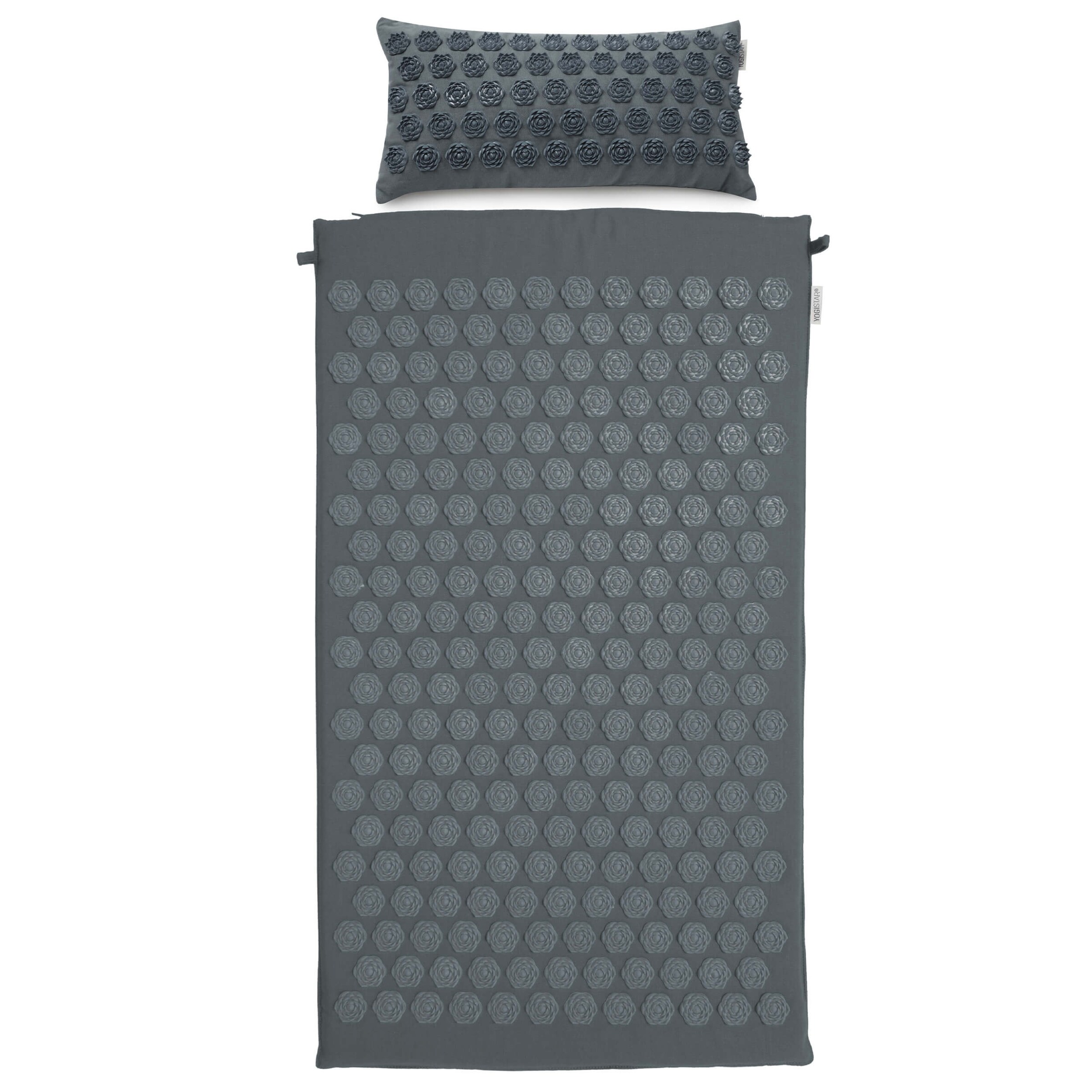 YOGISTAR.COM Set 'Lotus' in Grau: Vorderseite