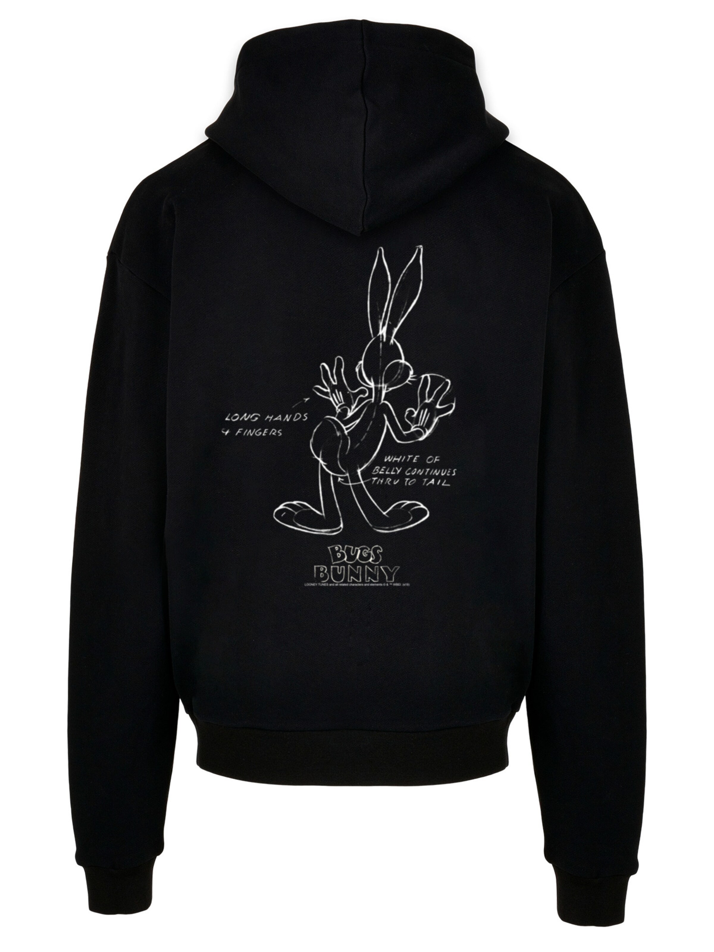 Sweat-shirt F4NT4STIC en noir : devant