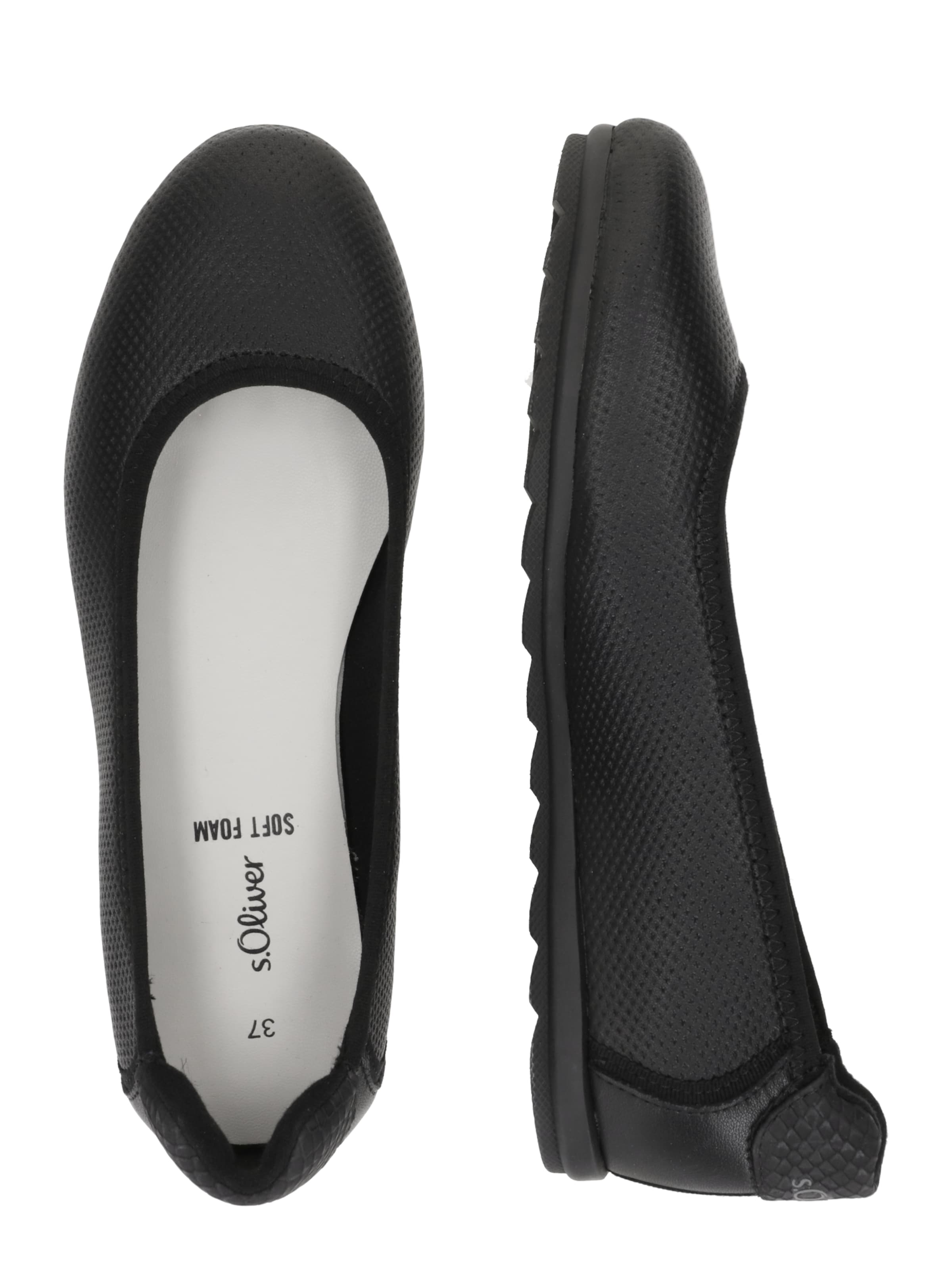 s.Oliver Ballet Flats in Black