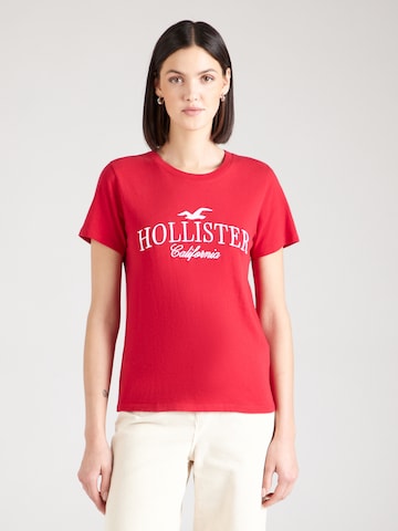 HOLLISTER Tričko – červená: přední strana