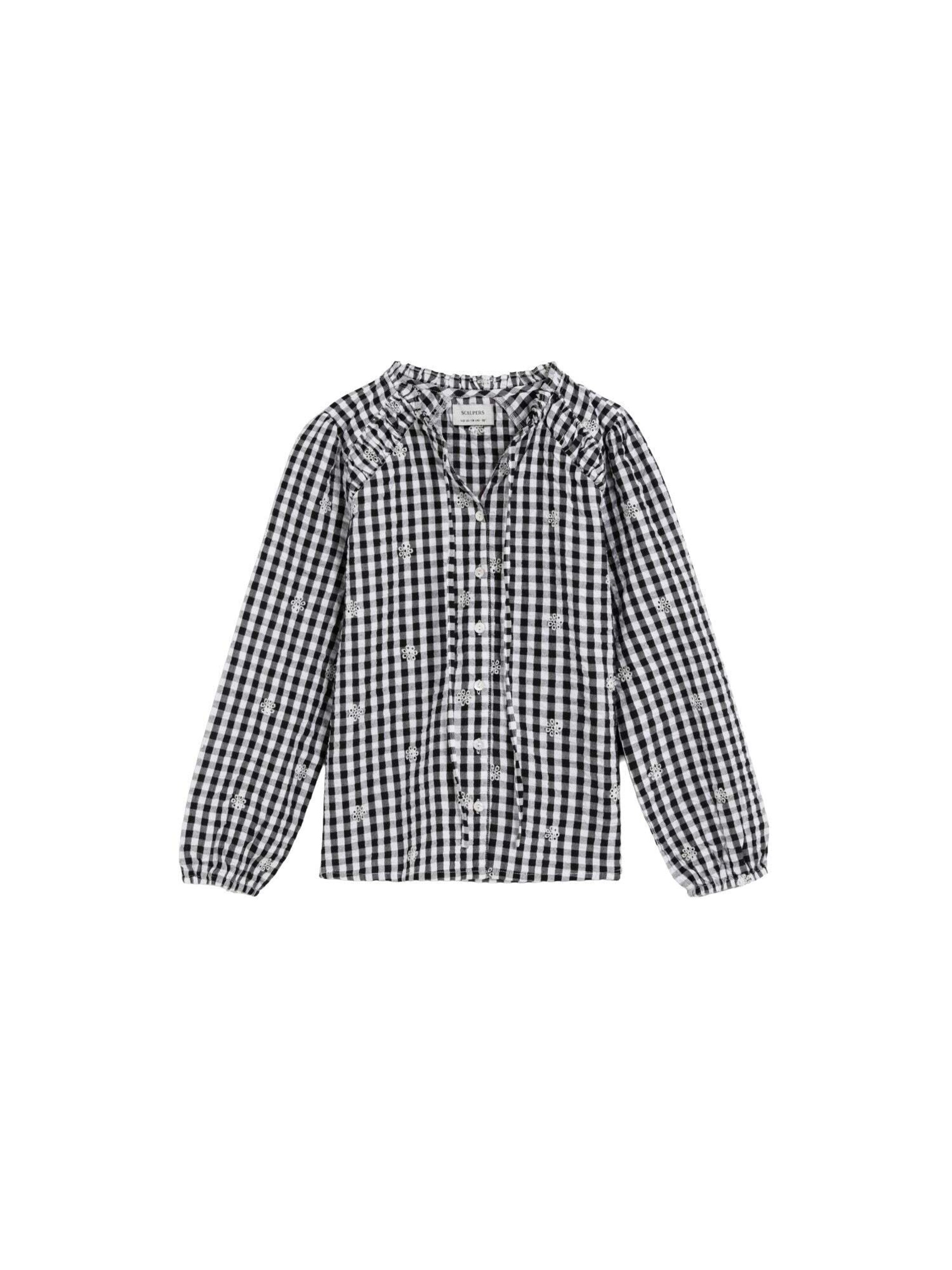 Scalpers Blus 'Marsella' i svart: framsida