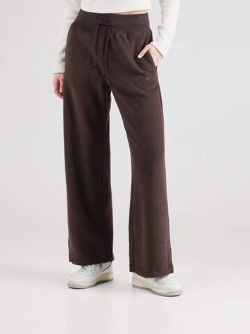 Wide leg Pantaloni 'PHNX' di Nike Sportswear in marrone: frontale