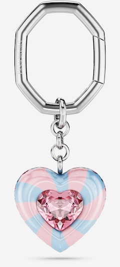 Swarovski Schlüsselanhänger 'Key' in hellblau / hellpink / silber, Produktansicht