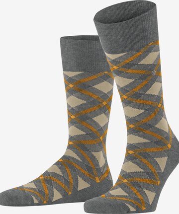 BURLINGTON Socks 'Tartan' in Grey: front