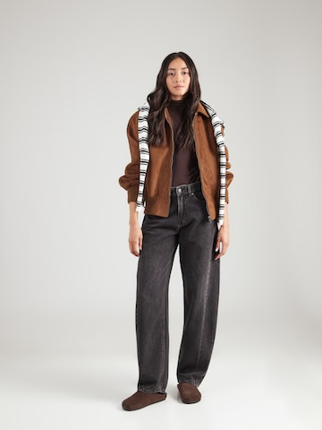 juoda Pepe Jeans Barrel Džinsai