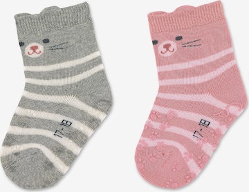 STERNTALER Socks 'Katze' in Grey: front