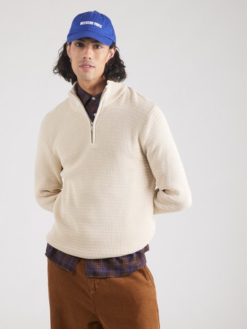 SELECTED HOMME Pullover 'THEO' in Beige: Vorderseite