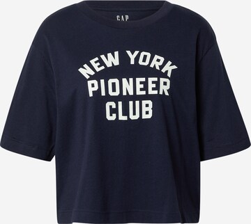 GAP Shirt 'NYPC' in Blauw: voorkant