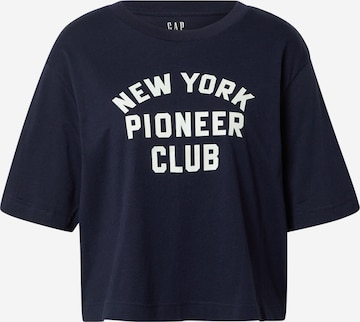 GAP T-Shirt 'NYPC' in Blau: predná strana