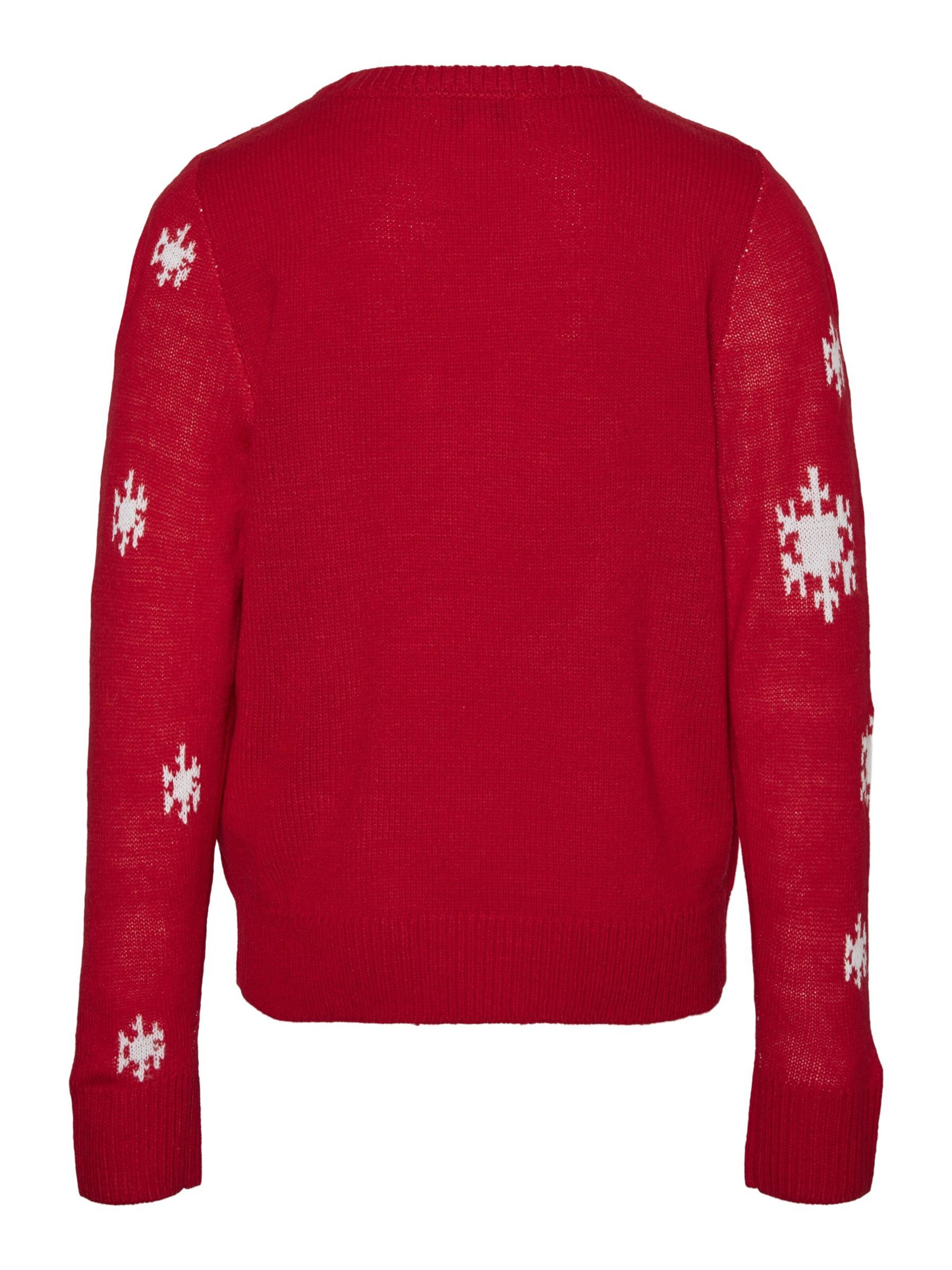 Pull-over 'RUDOLF' Vero Moda Girl en rouge