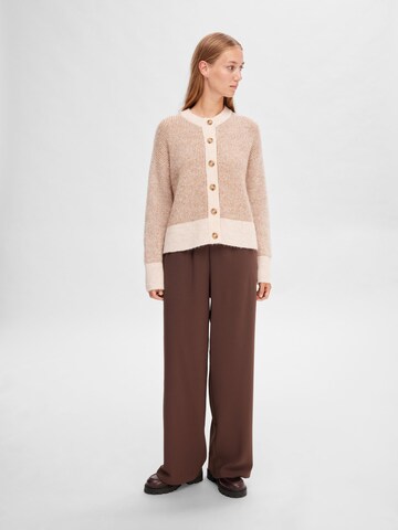 SELECTED FEMME Knit Cardigan in Beige