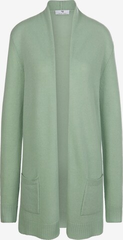 Peter Hahn Knit Cardigan in Green: front