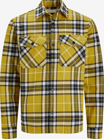 JACK & JONES Button Up Shirt 'Roy' in Yellow: front