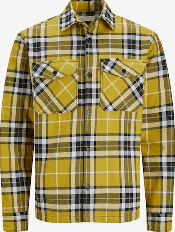 JACK & JONES Button Up Shirt 'Roy' in Yellow: front