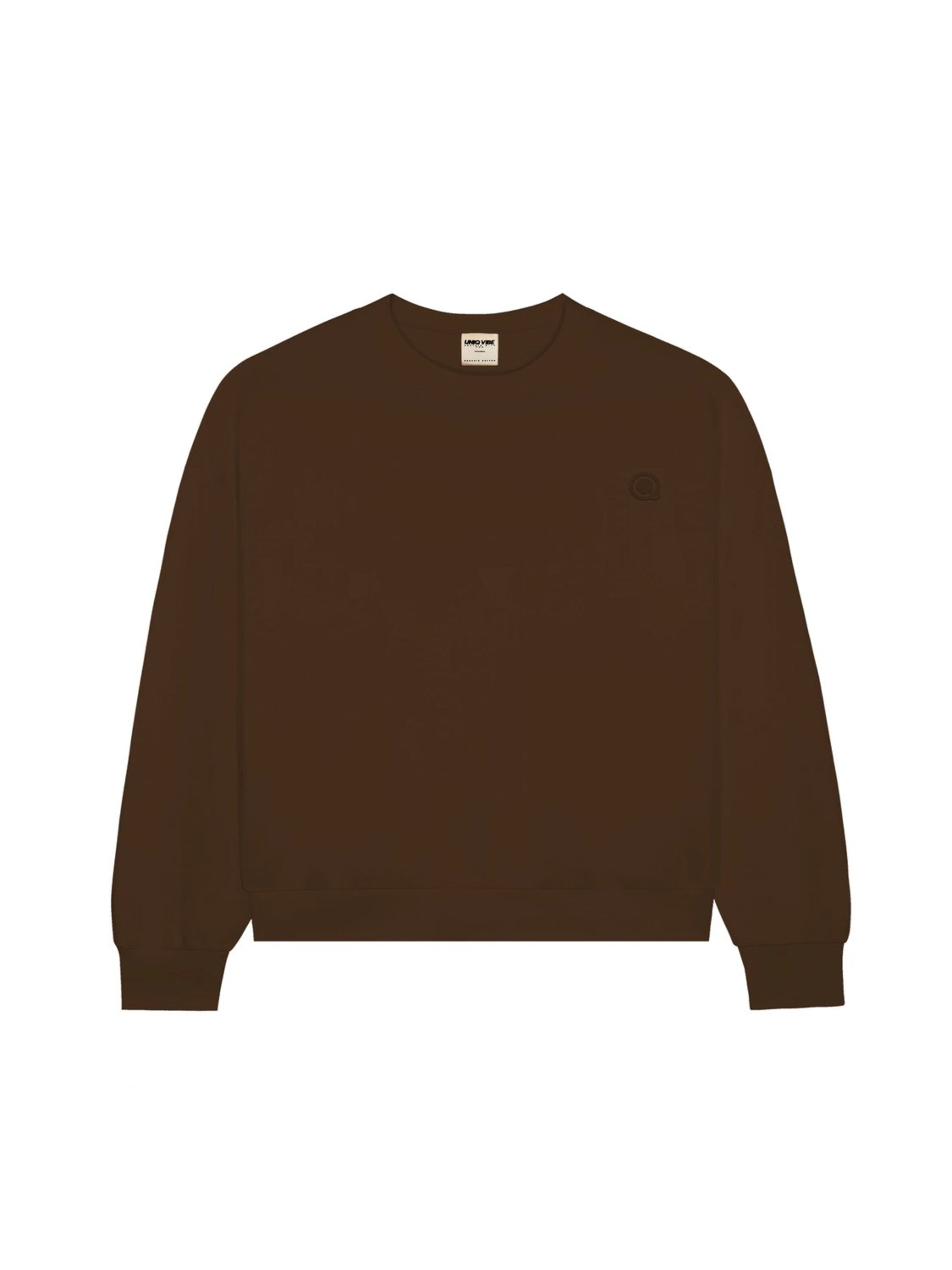 UNIQVIBE Sweatshirt in Brown: front