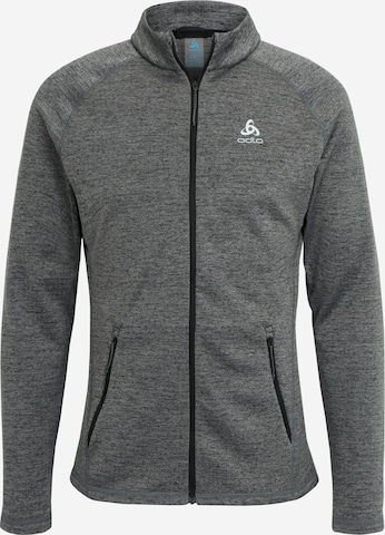 ODLO Athletic Fleece Jacket 'Tencia' in Grey: front