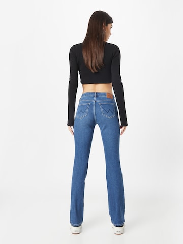 WRANGLER Bootcut Jeans in Blauw