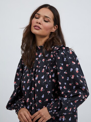 VILA Bluse in Schwarz