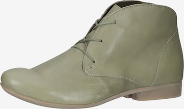 THINK! Lace-Up Ankle Boots in Green: front