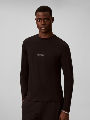 T-Shirt fonctionnel Calvin Klein Sport en noir : devant
