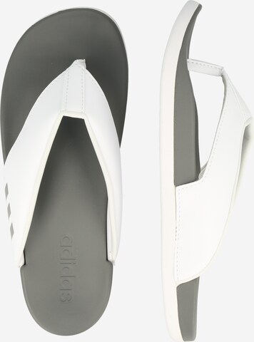 ADIDAS SPORTSWEAR T-Bar Sandals 'Adilette Comfort' in White