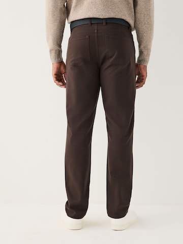 Next Regular Trousers in Brown: front