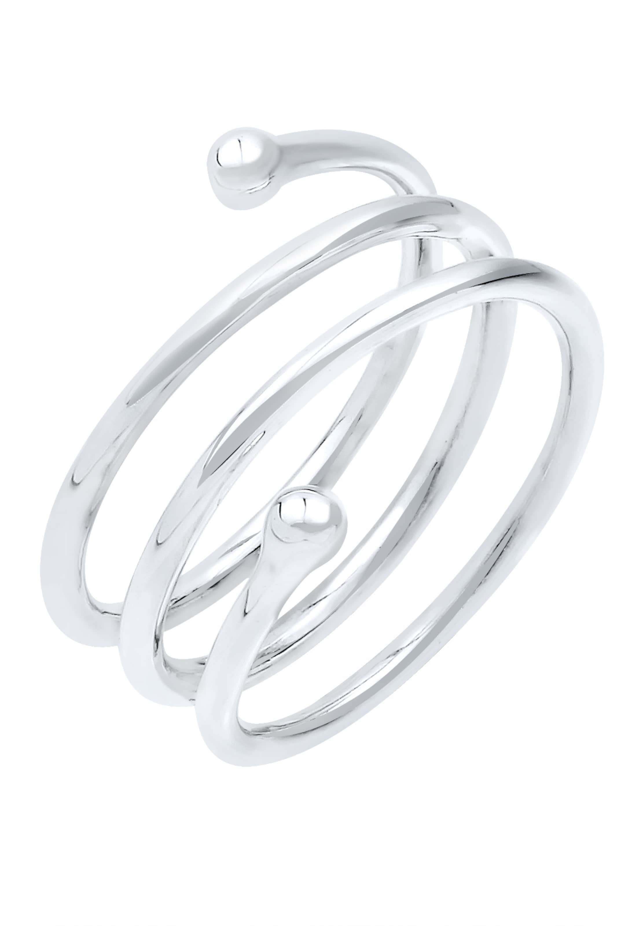 ELLI Ring in Silver: front