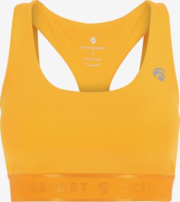 Bustier Soutien-gorge de sport 'Dacy' OCEANSAPART en jaune : devant