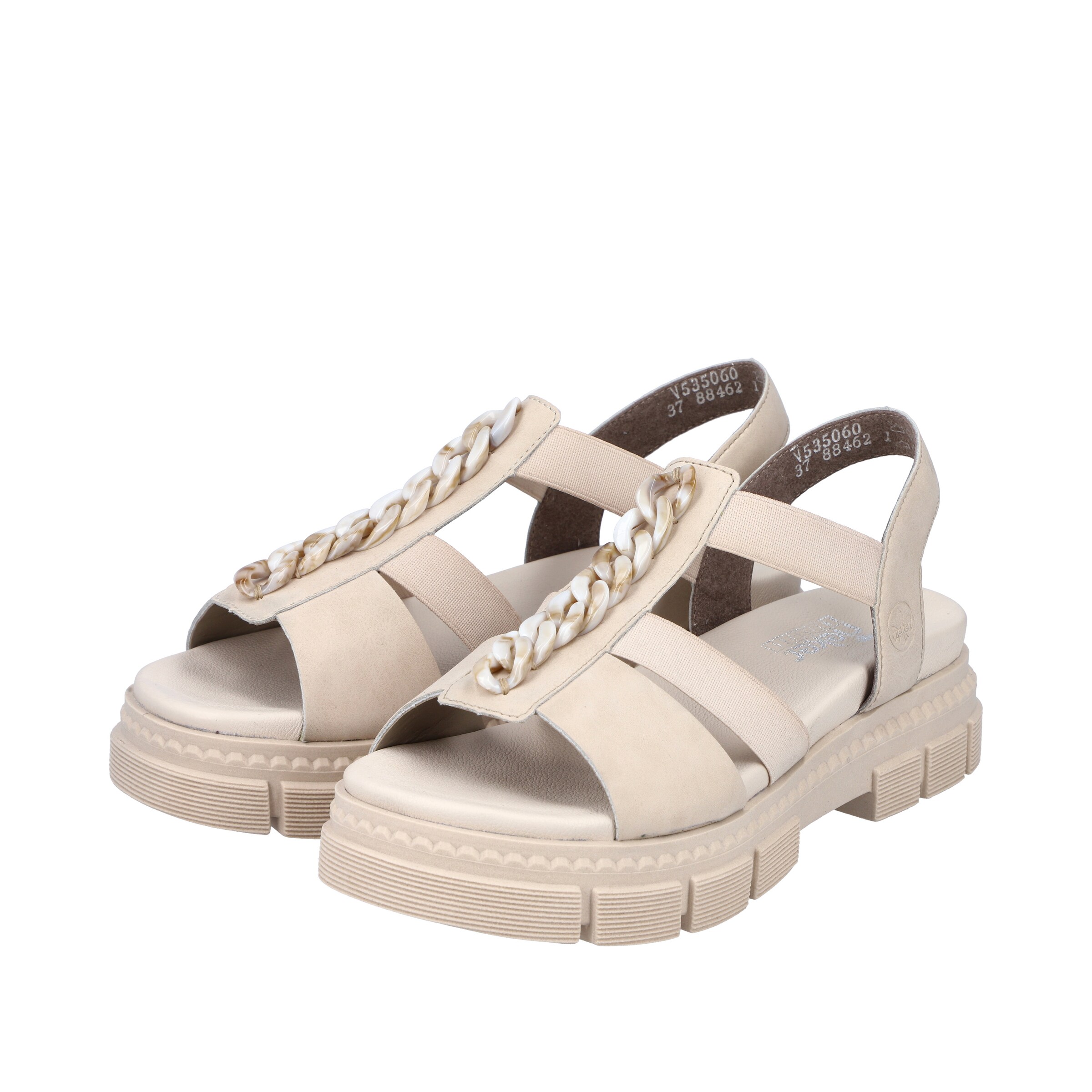 Sandales à lanières Rieker en beige