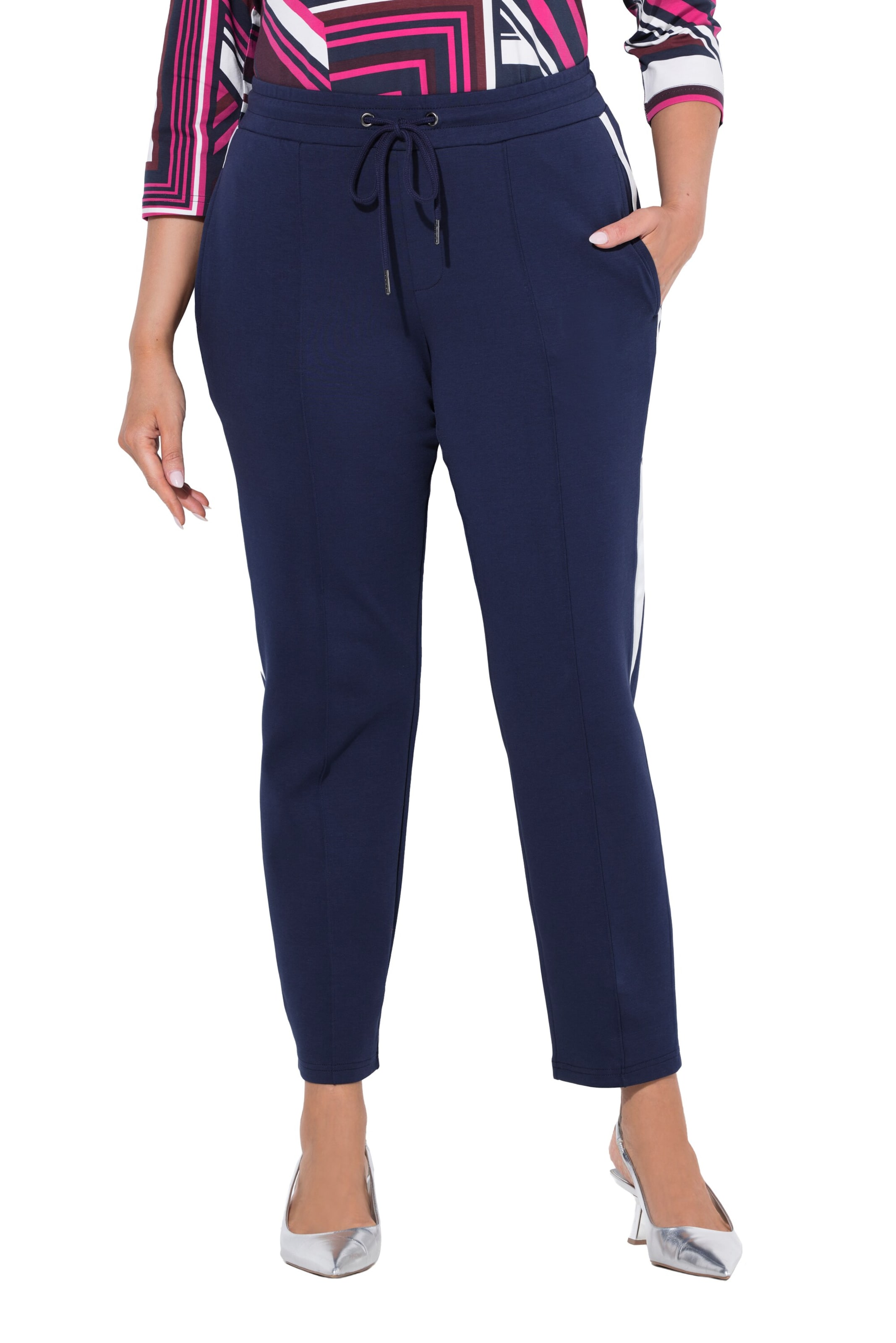 Ulla Popken Regular Hose in Blau: Vorderseite