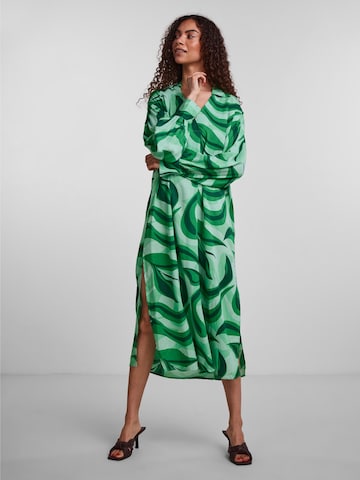 Y.A.S Dress 'SWIRL' in Green: front