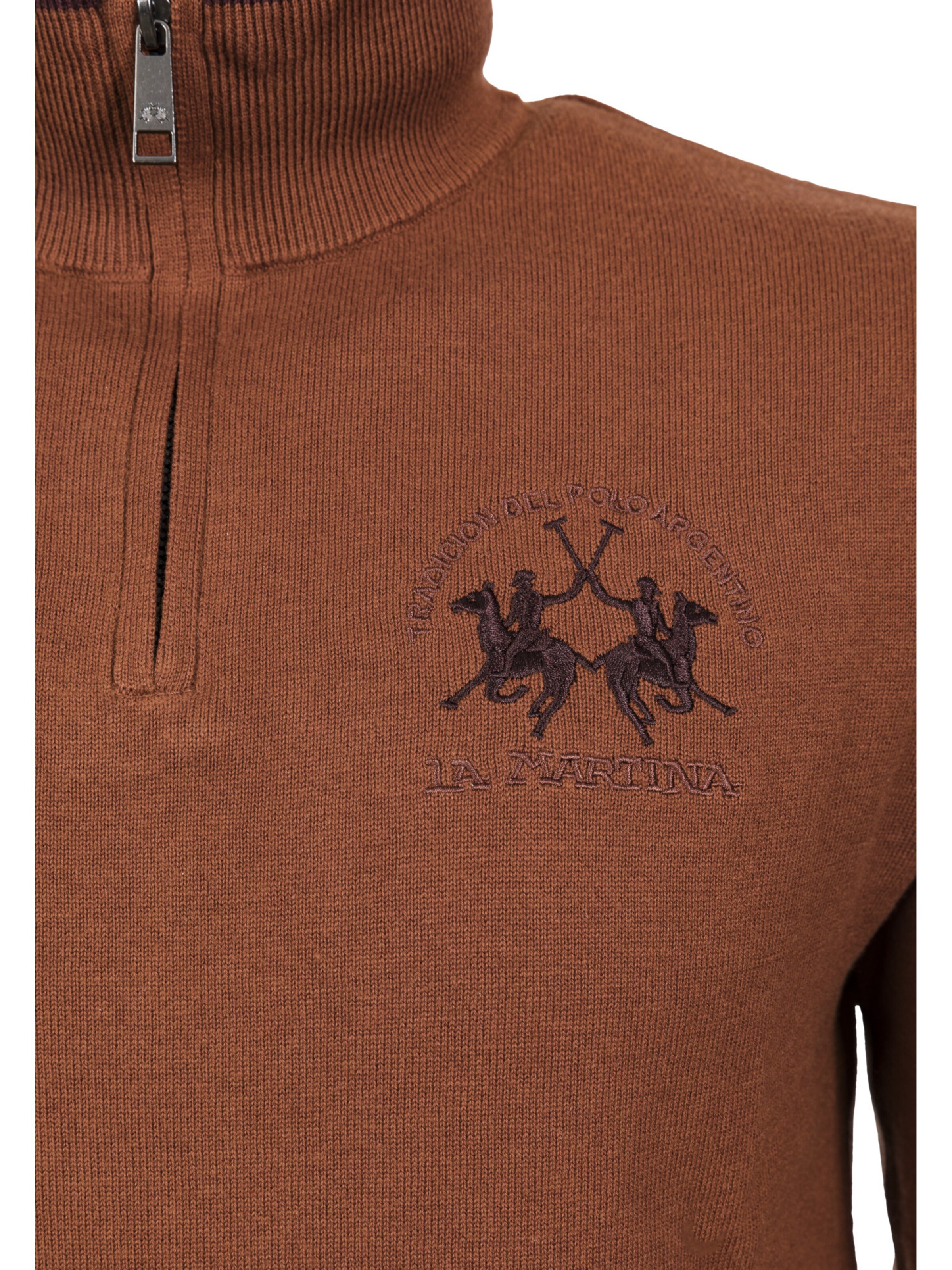 La Martina - Pullover 'MBS314' em laranja