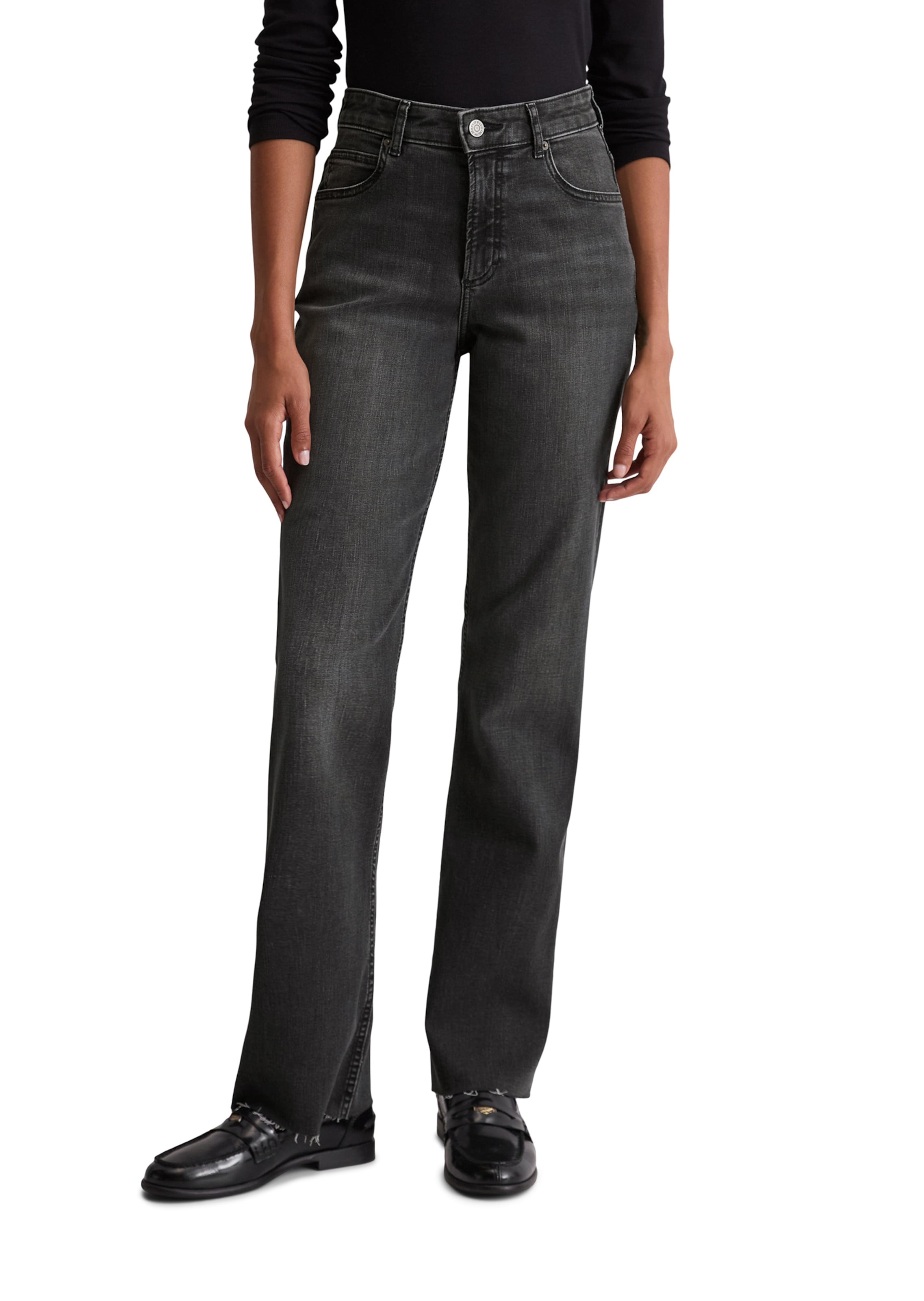 Marc O'Polo Расклешенный Джинсы 'Kiruna' в Серый: спереди