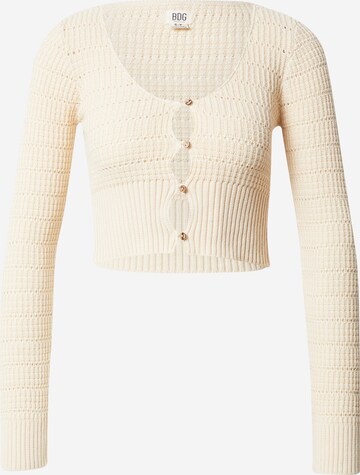 BDG Urban Outfitters Knit Cardigan in Beige: front