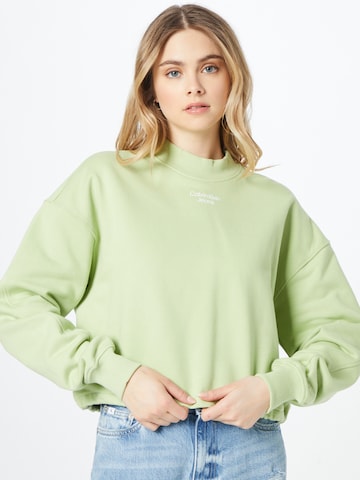 Calvin Klein Jeans Sweatshirt in Grün: Vorderseite