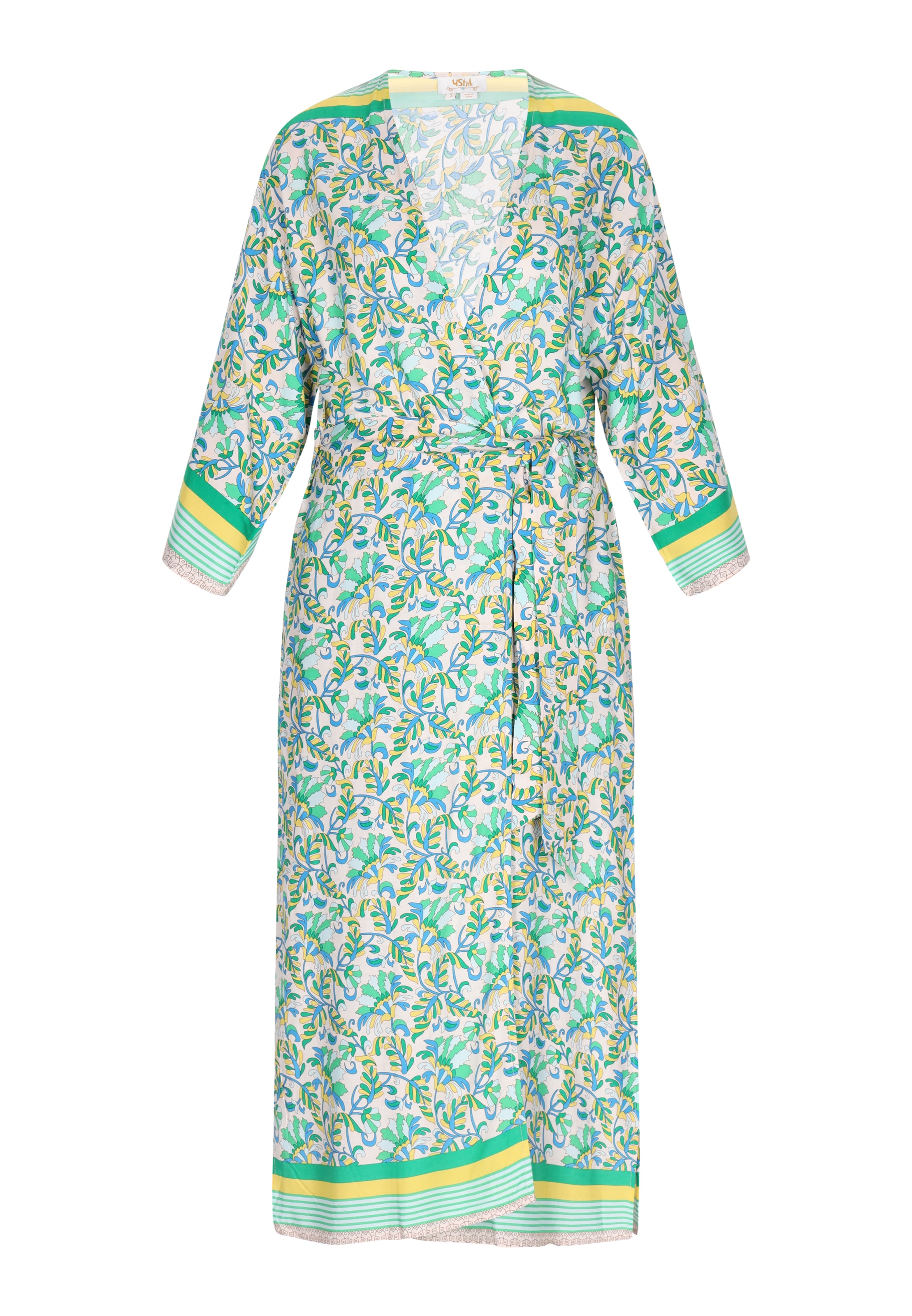 usha FESTIVAL Kimono 'Fashion Look' w kolorze zielony: przód