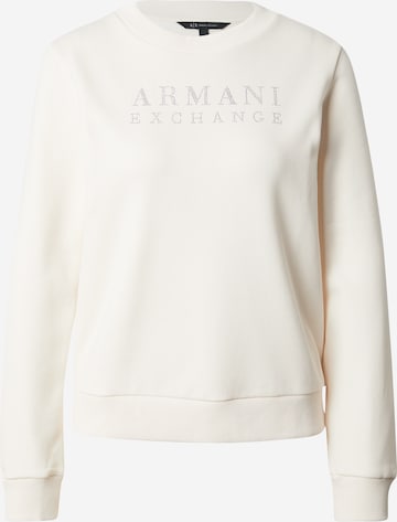 ARMANI EXCHANGESweater majica - bijela boja: prednji dio