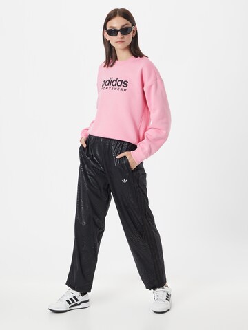 ADIDAS ORIGINALS Loosefit Broek 'Marble Print Firebird' in Zwart